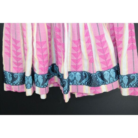 MATILDA JANE PLATINUM SLEEVELESS FLORAL AT THE TOP SEAHORSE RIBBON TRIM SIZE 6 - Picture 4 of 8